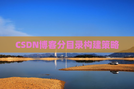 CSDN博客分目录构建策略